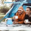 Foldable Electric Kettle, Camping Kettle, Mini Travel Kettle, Silicone Electric Water Boiler, Tea, Coffee Kettle, Collapsible Kettle with Separable Po