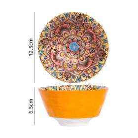 Bohemian Ceramic Tableware Light Luxury Household (Option: Style 1)