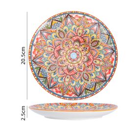 Bohemian Ceramic Tableware Light Luxury Household (Option: Style 3)