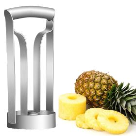 1pc Pineapple Corer Stainless Steel Pineapple Corer Peeler Pineapple Cutter Fruit Tool Easy Kitchen Tool (Items: Pineapple Corer)