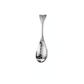 1pc Fish Shape Spoon; Creative Stainless Steel Household Soup Spoon; Teaspoon; Drink Mixing Spoon; Soup Spoon For Home Kitchen Restaurant (Color: Silvery, size: 6.7inch)