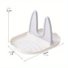 1pc Kitchen Pot Lid Holder; Multifunctional Storage Rack; Pot Lid Stand Drain