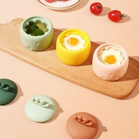 1pc Food Grade Silicone Egg Mold; Handmade Food Mold; Cute Silicone Egg Steamer (Color: Yellow 1PC)