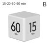 Digital Display Alarm Clock Time Management PP Cube Shape Countdown Homework Study Timer Kitchen Timers for Daily Life