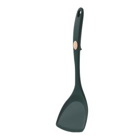 1pc Household Silicone Spatula Resistant To High Temperature Non-stick Pan Special Cooking Shovel Food Grade Does Not Hurt The Pot Silicone Spatula (Color: Dark Green Silicone Spatula)