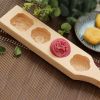 1pc Mooncake Three Dimensional Wooden Mold; Cookie Molds For Baking; 35*8*2.5cm/13.7*3.14*0.98in