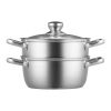 Home Kitchen 304 Stainless Steel Food Steamer Cookware with Lid