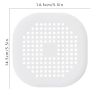 1pc Square Drain Hair Catcher, Hair Filter With Suction Cup, Sink Anti-Clog Filters, Tub Shower Floor Drain Plugs, Easy To Install, Suit For Bathroom,