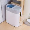 1pc 2 In 1 Desktop Trash Can With Tissue Box; Creative Plastic Mini Wastebasket; Trash Can; Garbage Bin; Rubbish Recycling For Desktop; Dressing Table