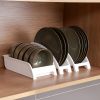 1pc Dish Storage Rack; Kitchen Dish Drain Rack; Plate Storage And Finishing Rack; Tableware Dinner Plate Rack