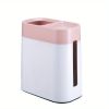 1pc 2 In 1 Desktop Trash Can With Tissue Box; Creative Plastic Mini Wastebasket; Trash Can; Garbage Bin; Rubbish Recycling For Desktop; Dressing Table