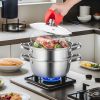 Home Kitchen 304 Stainless Steel Food Steamer Cookware with Lid