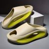 Men's Color Block Slides Casual Lightweight Non Slip Slippers, Open Toe Shoes For Indoor Outdoor Beach Shower, Spring And Summer