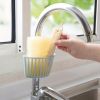 1PC Sink Plastic Hanging Basket; Faucet Rack Drainer Sponge Storage Rack Spout Holder Kitchen Bathroom Rack; 2.75*4.92in