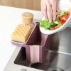 1pc Multifunctional Folding Trash Can; Kitchen Sink Telescopic Drain Basket; Suction Cup Foldable Hanging Shelf; Kitchen Sink Dry And Wet Separation T