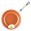 Frying Pan Nonstick 20 24 28cm Frying Pan with Ceramic Titanium Coating Round Copper Egg Pan Kitchen Cookware