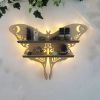 1pc Crystal Display Shelf - Wall Mounted Decorative Shelf for Moon Moth Butterfly Lamp - Perfect for Halloween, Thanksgiving, Christmas, and New Year