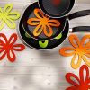 6pcs New Flower Shaped Pot Holder Placemat Coaster Easter Butterfly Pot Holder