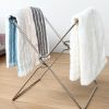 1pc Stainless Steel Kitchen Garbage Rack Trash Bag Rag Holder Foldable Storage Rack Plastic Bag Shelf For Countertop Bathroom Bedroom