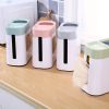 1pc 2 In 1 Desktop Trash Can With Tissue Box; Creative Plastic Mini Wastebasket; Trash Can; Garbage Bin; Rubbish Recycling For Desktop; Dressing Table