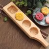 1pc Mooncake Three Dimensional Wooden Mold; Cookie Molds For Baking; 35*8*2.5cm/13.7*3.14*0.98in