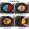 Silicone Slow Cooker Slow Cooker Partition Tank Slow Cooker Silicone Divider Slow Cooker Silicone round Table Set for 4 Modern