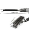 1pc Stainless Steel Grill Brushes For BBQ; Cleaning Brush With Scraper For Grill; Kitchen Accessories; Cleaning & Maintenance Tools